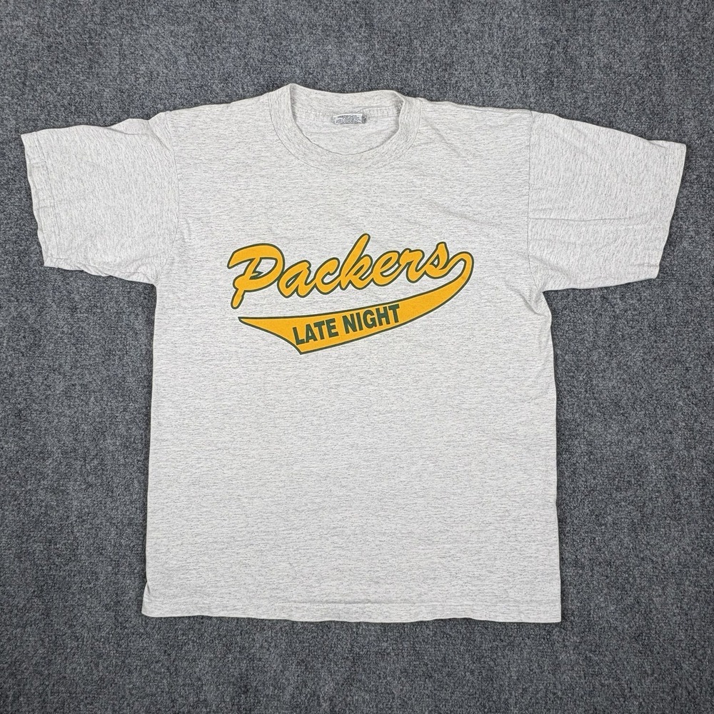 Vintage 1996 Green Bay Packers Late Night Hate the Cowboys T-Shirt Men's L Edge